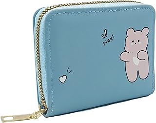 Women Small Wallet Wallets for Girls Credit Card Holder Coin Purse Zipper Small Secure Card Case Cute Wallets Mini Wallets...