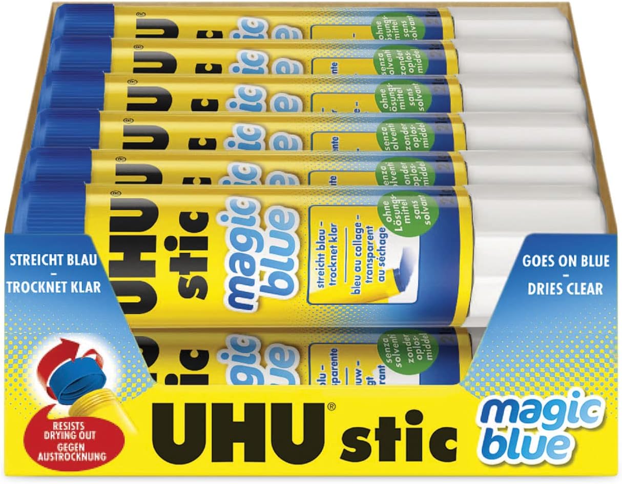 UHU Glue Stick, 1.41 oz., Blue (99653)