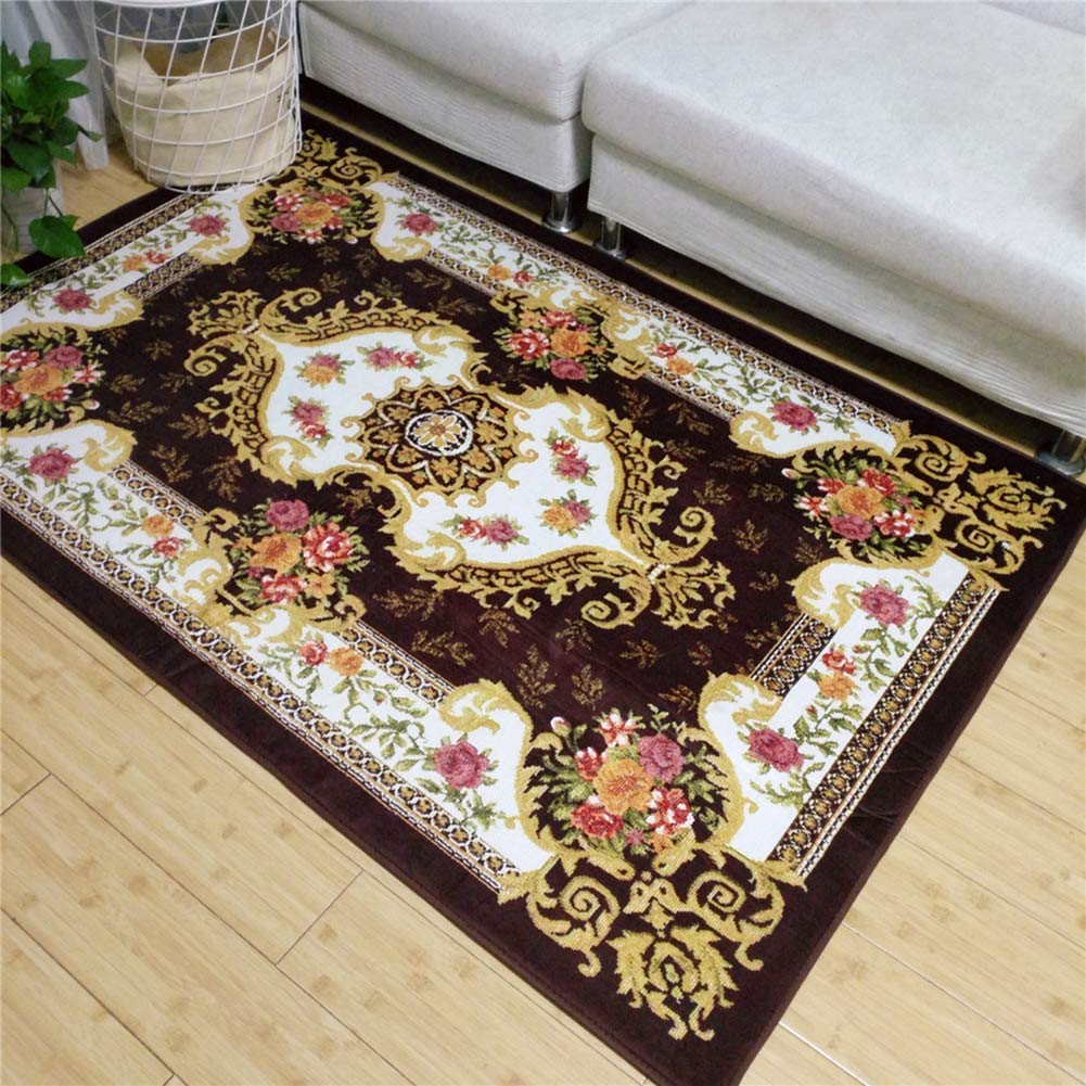 Tapis classique moderne floral au design oriental formel chic