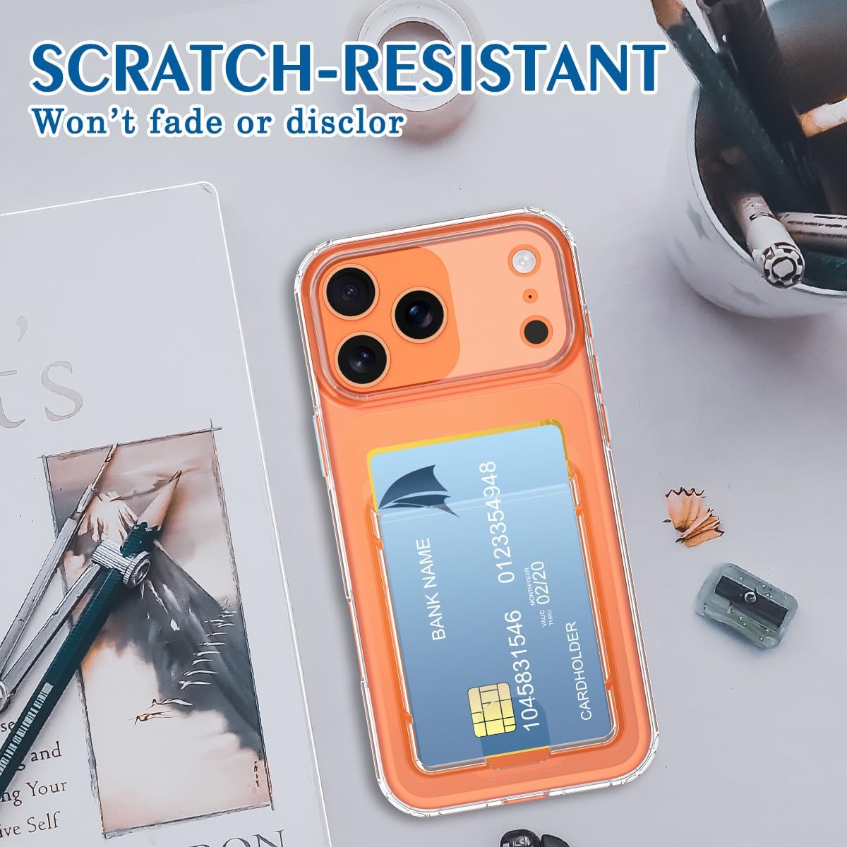 Petocase for iPhone 17 Pro Max Wallet Case Card Holder Slot Ultra Slim Fit Flexible TPU Gel Rubber Soft Skin Silicone Protective Phone Case Cover for Apple iPhone 17 Pro Max 6.9 inch Crystal Clear - Image 8