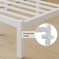 Vista 6 de King Size Bed Frame, Heavy Duty Platform Bed Frame with Strong Metal Foundation,Under Bed Storage,Mattress Foundation,No Box Spring Required,Easy