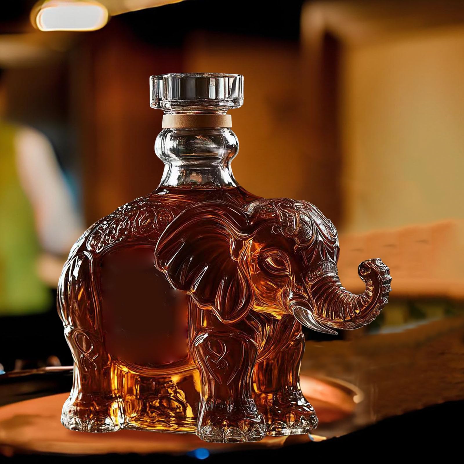 Carafe à Whisky 300 Ml En Forme D’animal - Verre Borosilicate, Design éléphant, Déco Et Fonctionnel