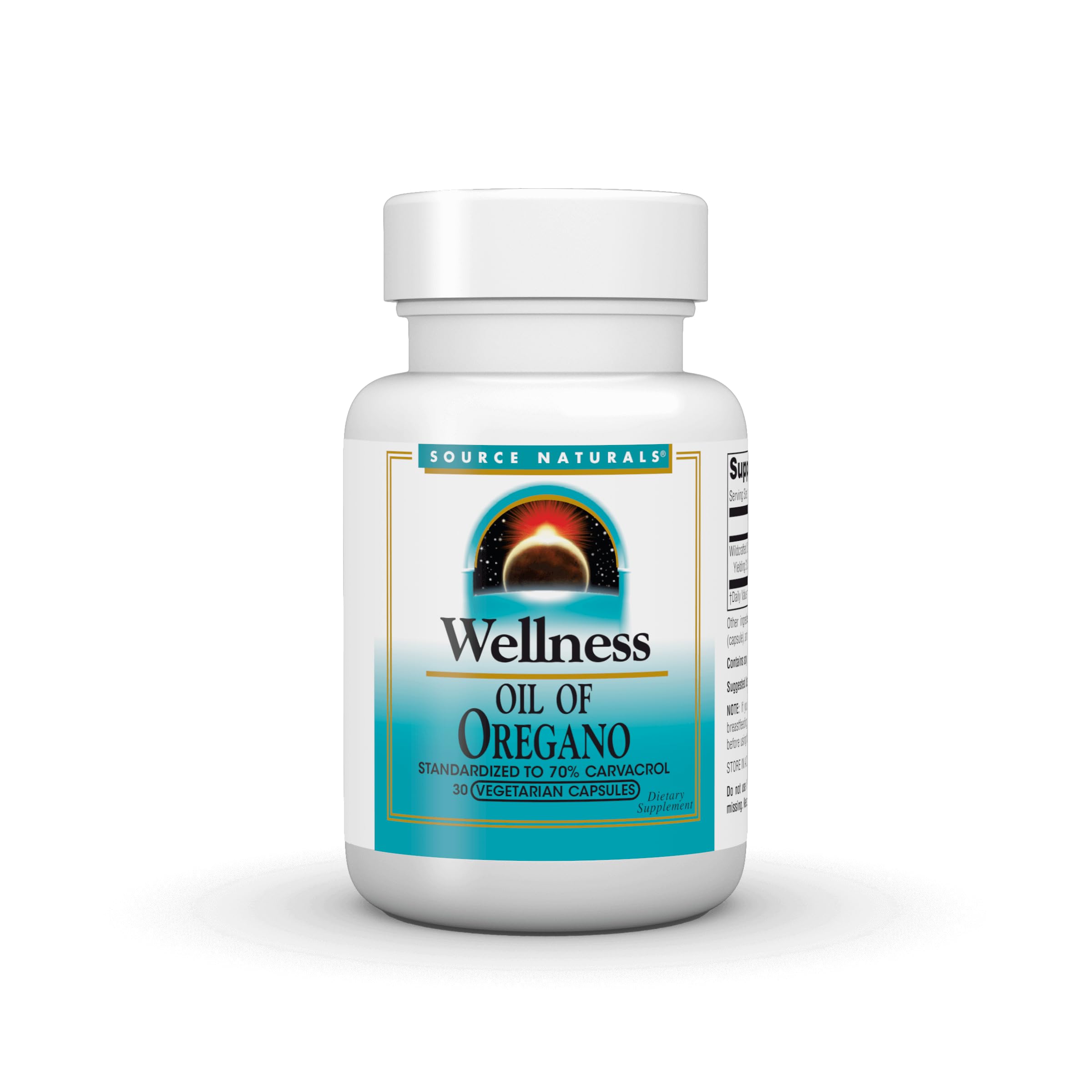 Source Naturals, Wellness Oil of Oregano, 30 Vegetarian Capsules 30 Count (Pack of 1)