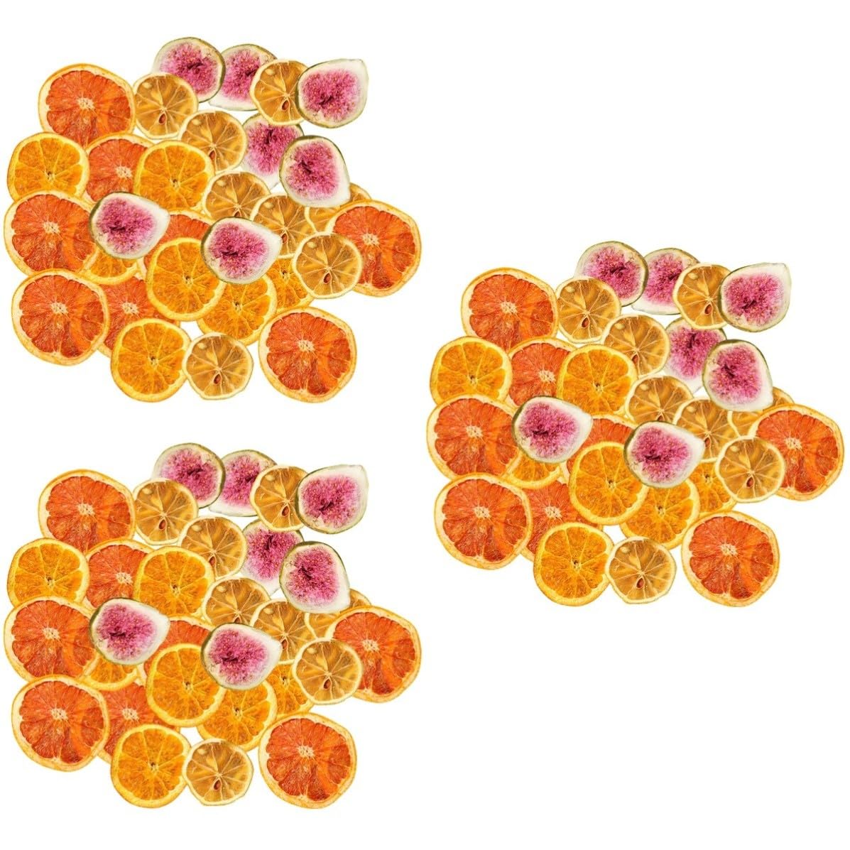 MAGICLULU 3 Stück Getrocknete Orangenscheiben Dekoration, Zufällig