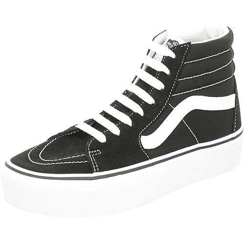 VANS Sk8-Hi Unisex Casual High-Top Skate Shoes, Comfortable and Durable in Signature Waffle Rubber Sole