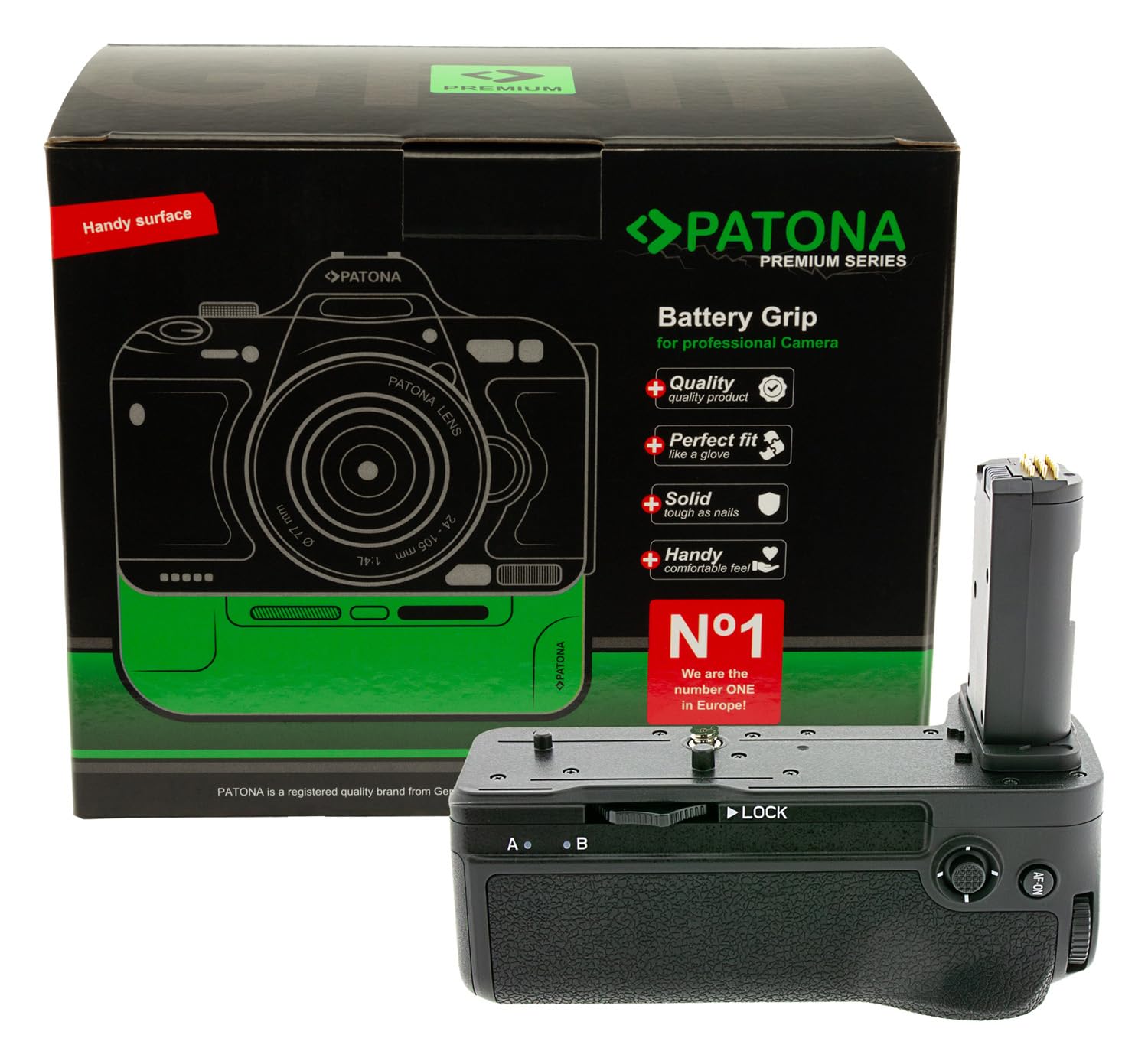 PATONA Poignée de batterie pour Nikon Z6 III (comme MB-N14) - Compartiment pour 2X EN-EL15c/b/a - Déclencheur portrait - Fonction de charge USB-C, télécommande IR incluse - Ergonomique, 282 g | PATONA poignée d’alimentation MB-N14 – meilleure prise, plus