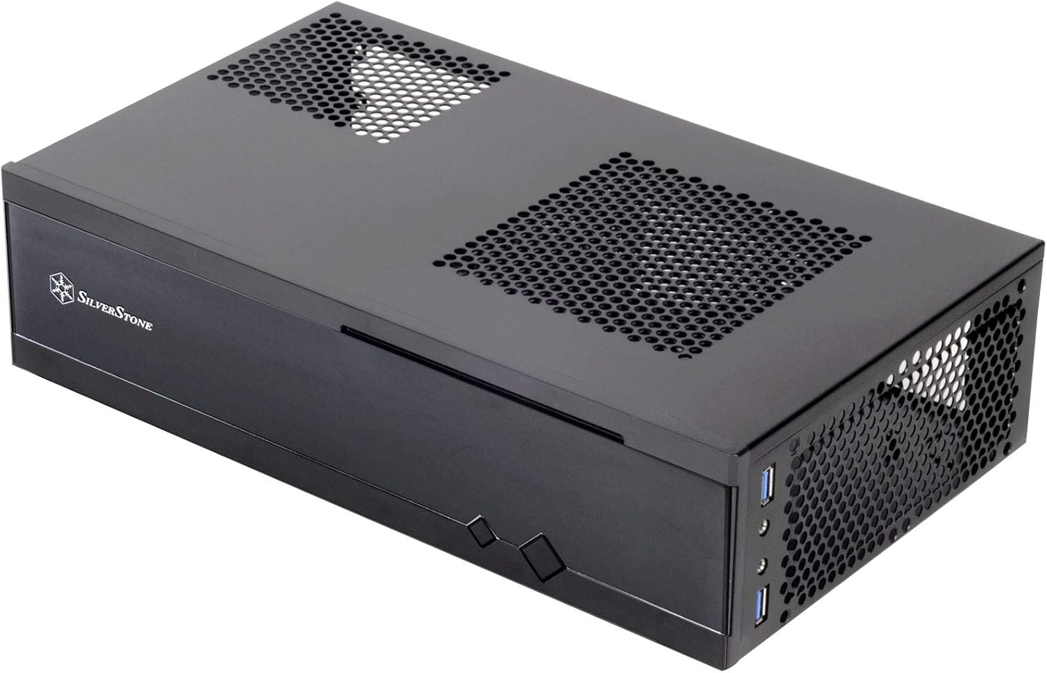 Silverstone 0.8mm Steel Body Tek Acrylic Front Panel for Mini-Itx Media Center/HTPC Case Cases ML05B-USA