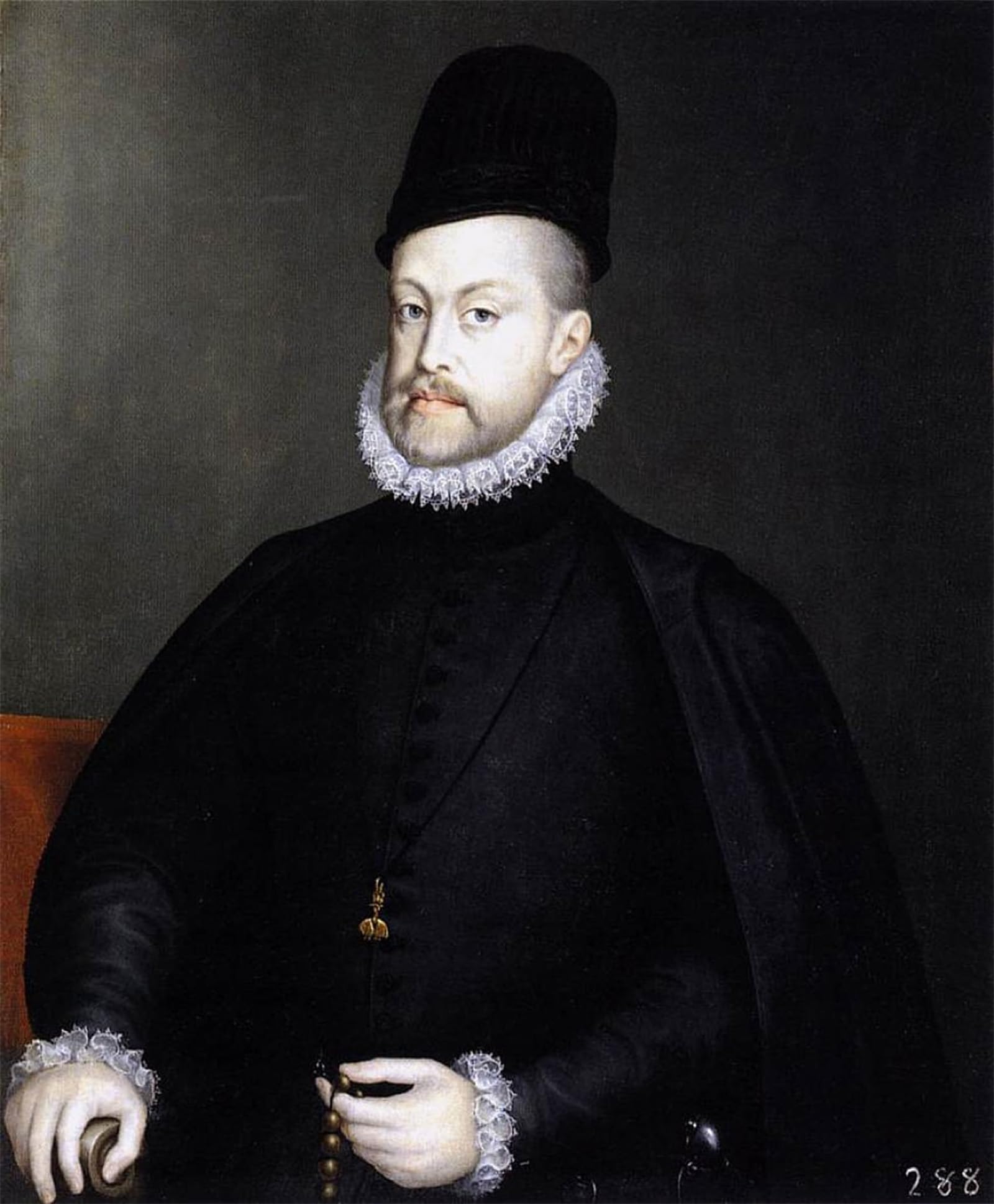 ARTXLXXBN Famous Painting Art Wall Decor Abstract Art Picture Philip Ii Holding a Rosary by Sánchez Coello Animal Pictures for Home Decor 60x90cm