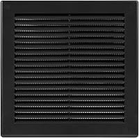 Vista 14 de Cubierta cuadrada de ventilación de aire de 4 x 4 pulgadas (tamaño exterior) - Deflector de ventilación de plástico blanco - Malla de pantalla