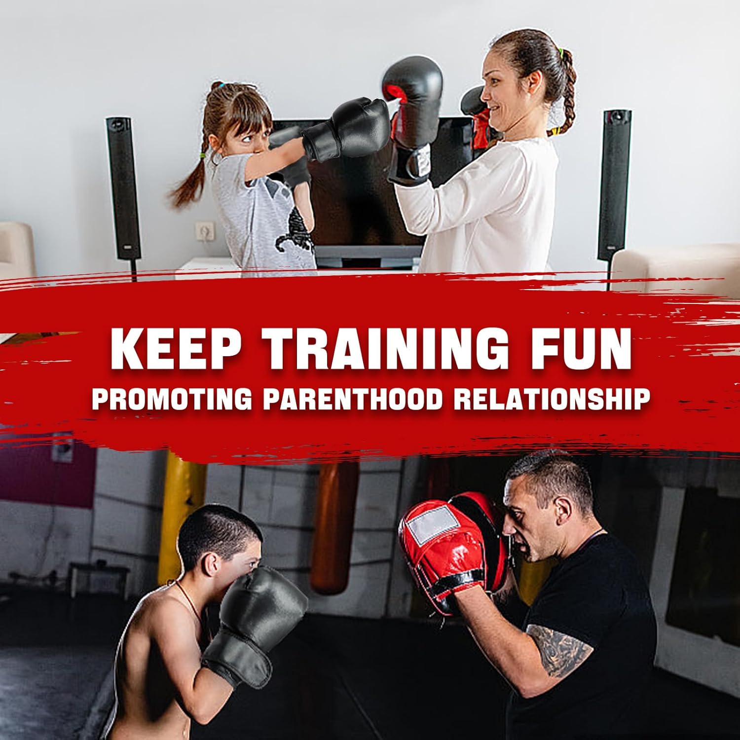 14 Pcs Boxing Set Boxing Equipment Set for Beginners Including 2 Pair of 6 oz Boxing Gloves Headgear Helmet Hand Wraps Mouth Guards Gifts for Adults Youth Beginners Training Equipment