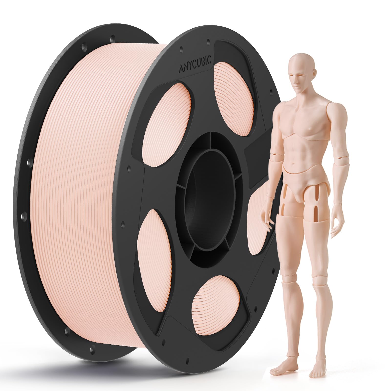 ANYCUBIC PLA Filamento per Stampante 3D, Identificazione Intelligente Filamento PLA per Stampante 3D 1,75 mm Precisione Dimensionale +/- 0,02 mm(Rosa Mia,1KG)