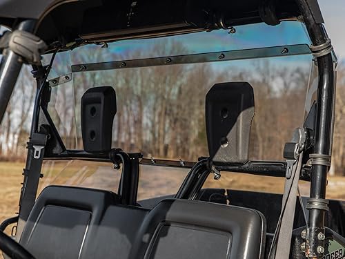 Miniatura 6 de SuperATV Parabrisas trasero para Honda Pioneer 700 2014+ | Fabricado en Estados Unidos | Hecho de policarbonato ligeramente teñido de 1/4 † - 250