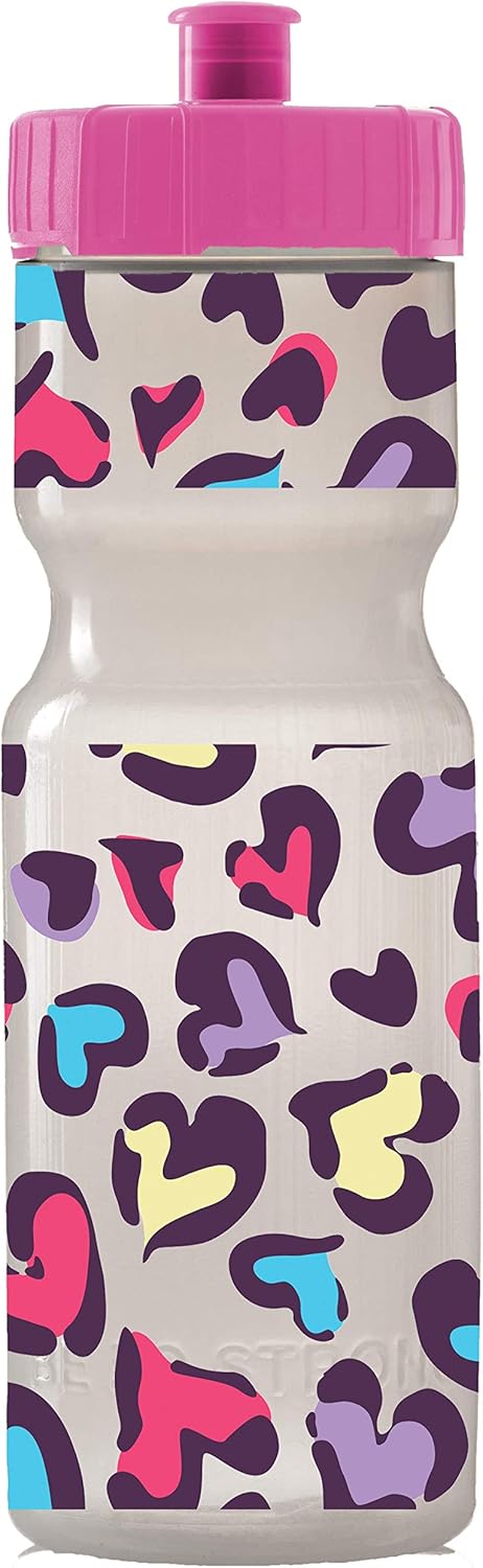 50 Strong 22oz Kids Sports Squeeze Water Bottle for Girls – BPA-Free with Pull Top Cap – Durable & Reusable for School, Sports & Everyday Use – Made in USA