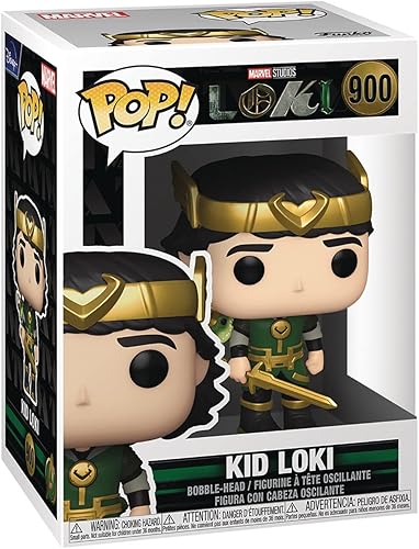 Miniatura 3 de POP Marvel Loki - Kid Loki con cocodrilo Loki Pop! Figura de vinilo (empaquetado con funda protectora compatible con POP Box), multicolor, 3.75