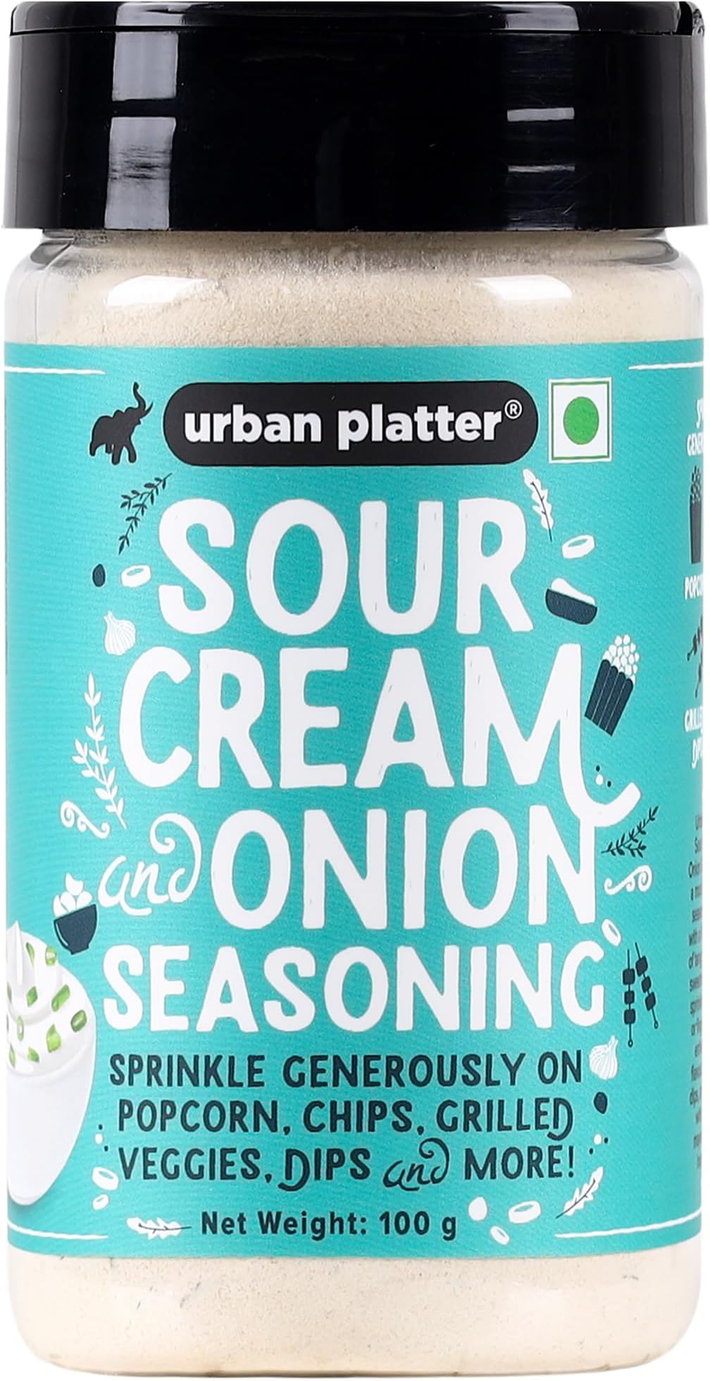 Urban Platter Sour Cream and Onion Seasoning, Perfect for Pop Corn, Pasta, Fries, Dairy-Free, 100 g