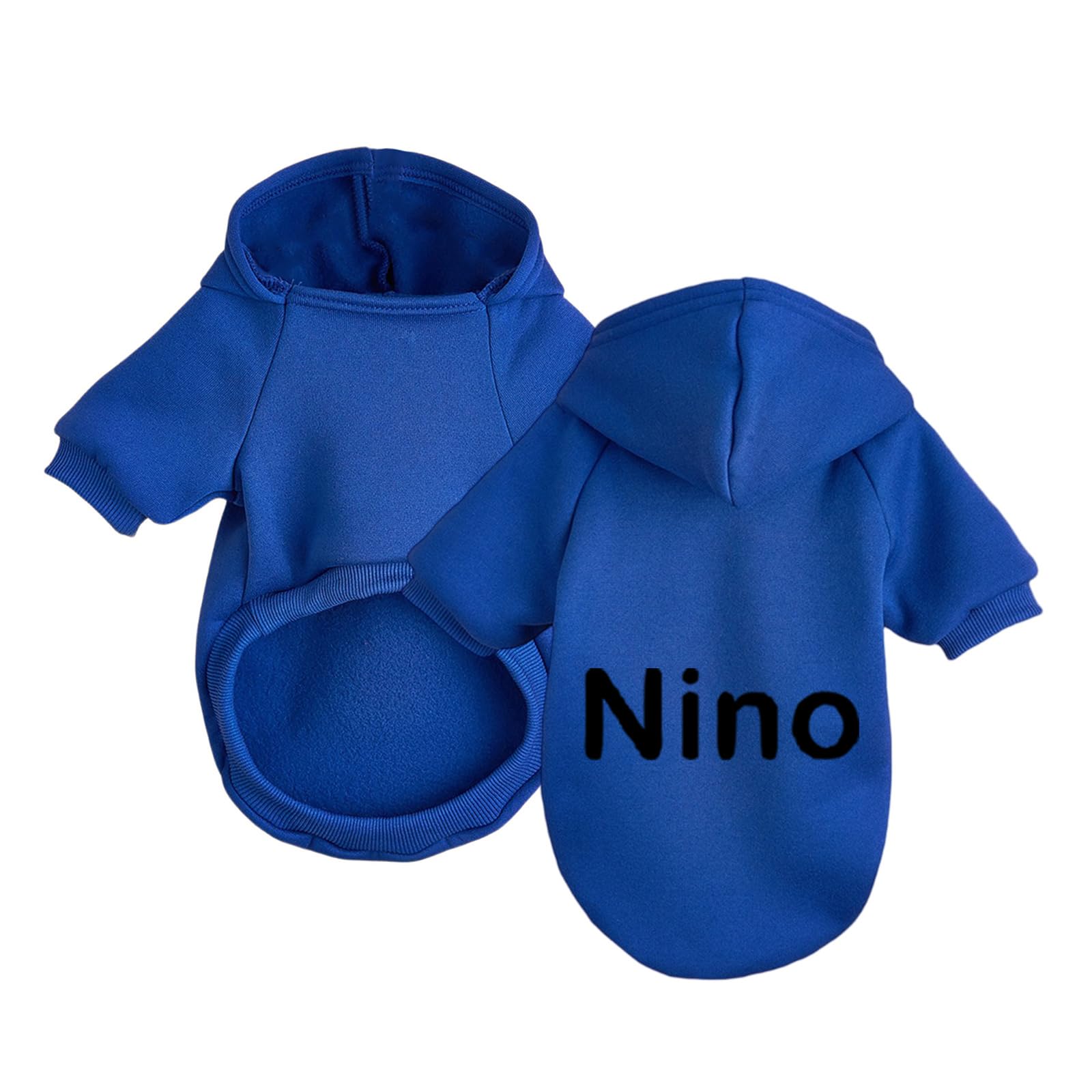 Custom Pet Sweatshirt with Name Personalised Dogs Casual Sweater Hoodie Warm Shirts for Dogs Cat Puppy