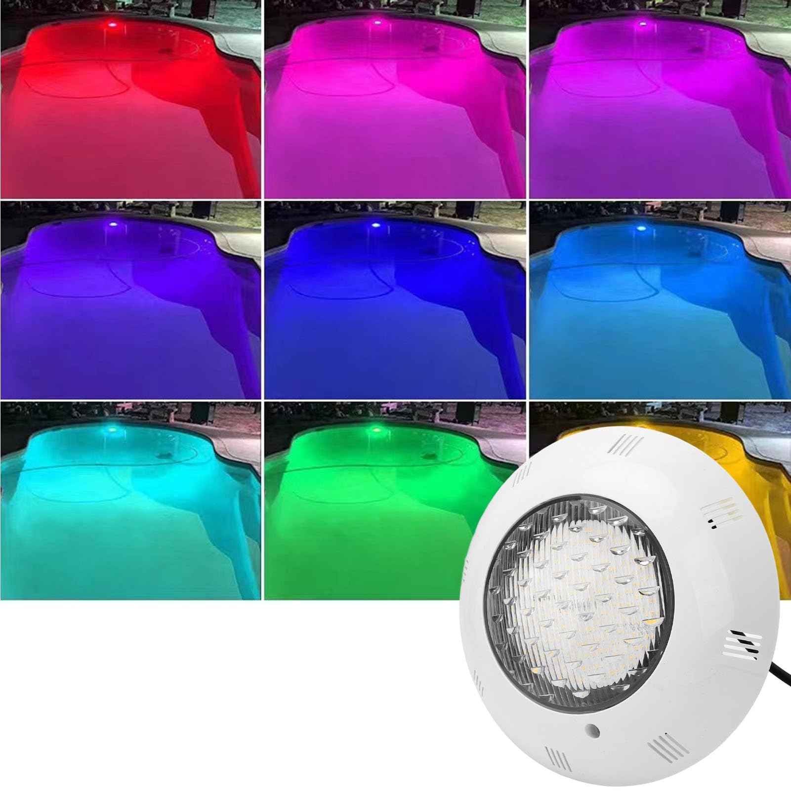 Jectse Basenowa LED AC12V IP68, montaż na ścianie, do Basenu (Pure White