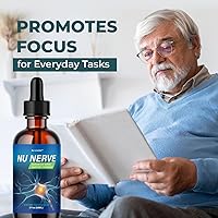 Vista 4 de NuNerve Drops - Suplemento oficial para la salud de Nu Nerve Drop, fórmula avanzada de apoyo nervioso NuNerve Drops Liquid Premium Advanced Nerve