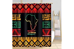 Black History Africa Map Shower Curtain