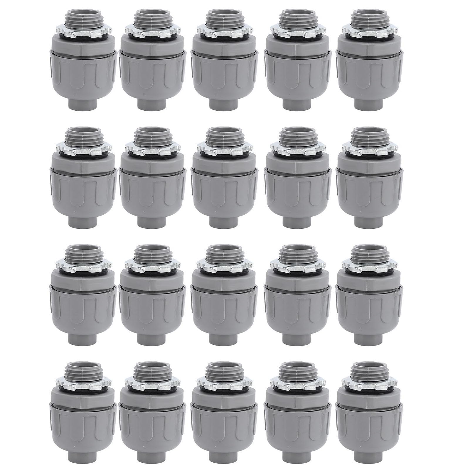 Conector hermético 3/4 NPT de nailon con 20 piezas para conductos eléctricos flexibles