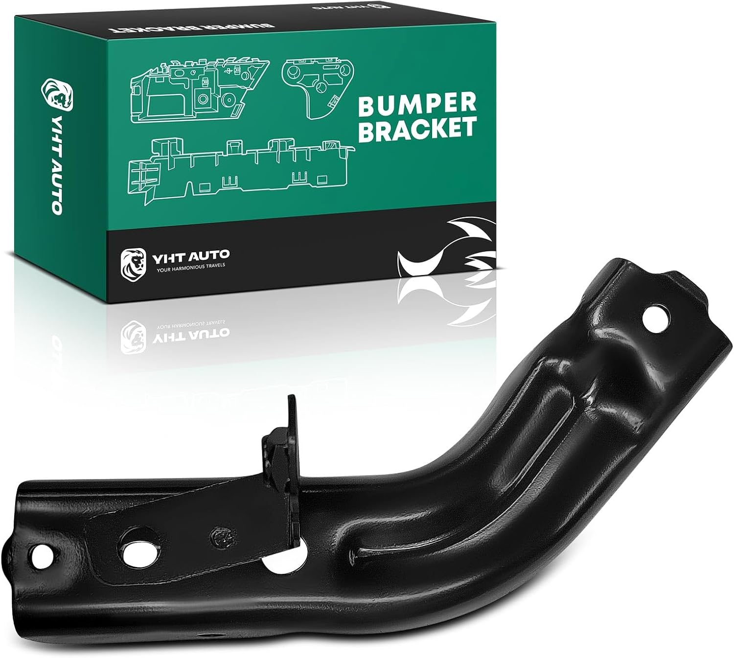 YHTAUTO Front Right Passenger Side Bumper Cover Retainer Compatible with Nissan Murano 2019-2024, Steel Bumper Bracket