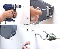 Vista 2 de Tendedero retráctil – Línea de lavado portátil resistente para interiores y exteriores – Línea de ropa retráctil de PVC de 45 pies con montaje