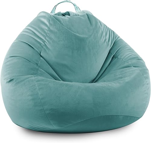 Funda para puf de almacenamiento de animales de peluche (sin relleno), con cremallera, suave, mullida, rellenable, para organizar juguetes de