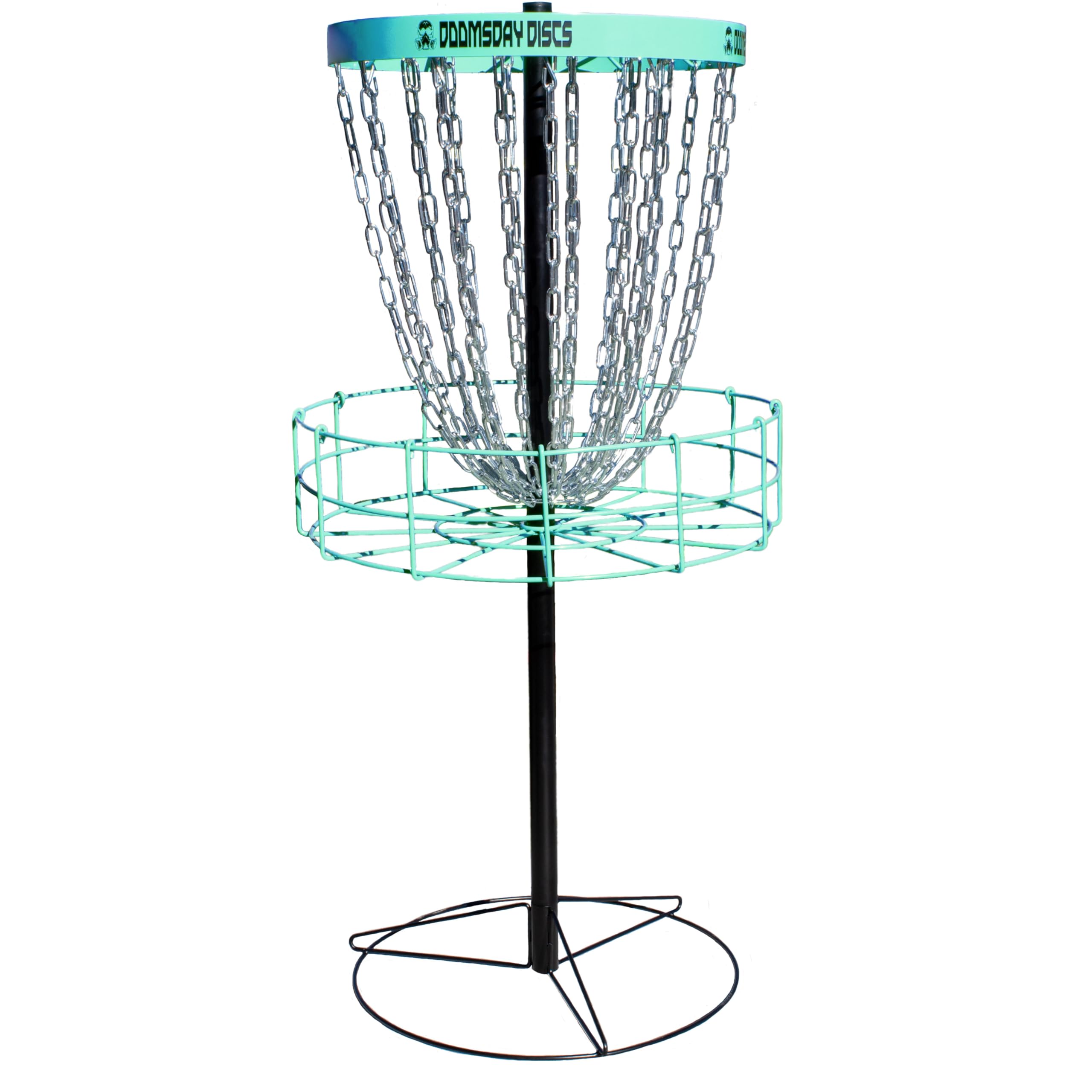 Disc Golf Lite Practice Basket by Doomsday Discs | Quality Lightweight Portable Disc Golf Target (Teal (Blue/Green))