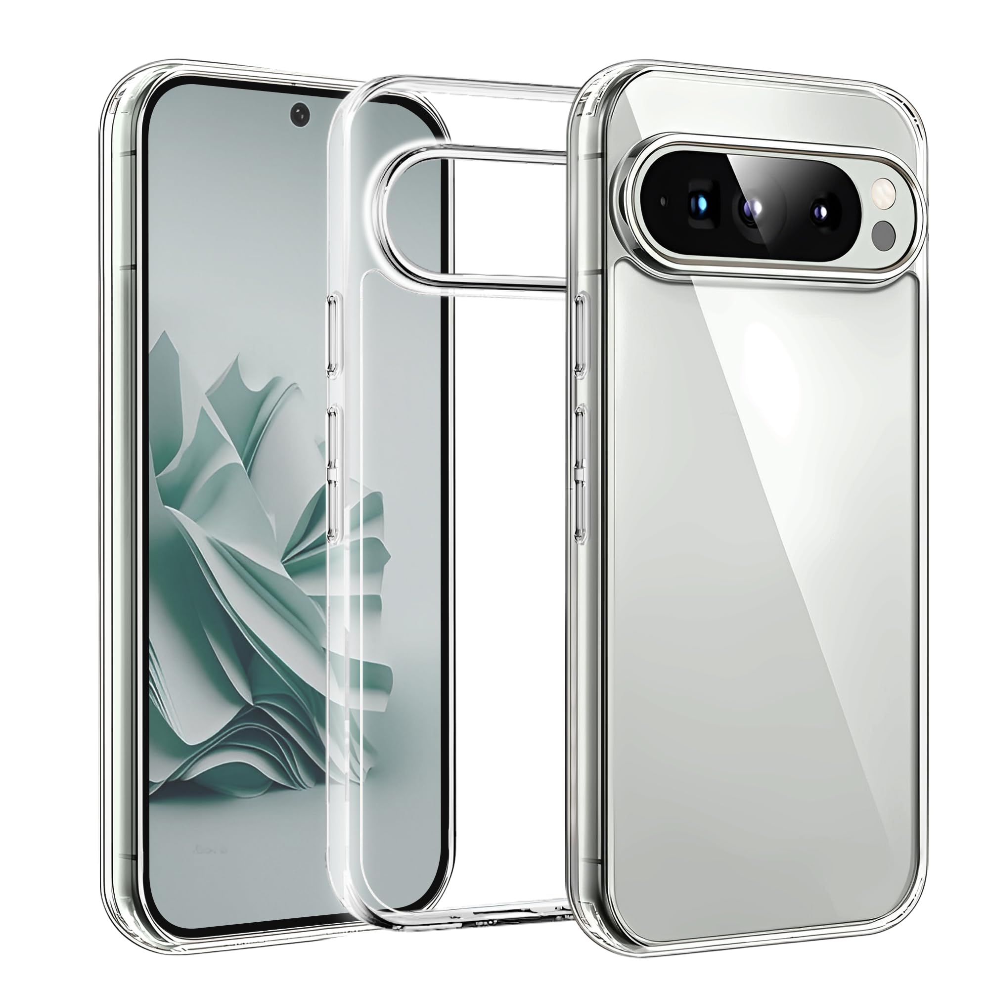 Amazon.co.jp: ZXZone for Google Pixel 9 Pro XL ケース TPU+PC 透明