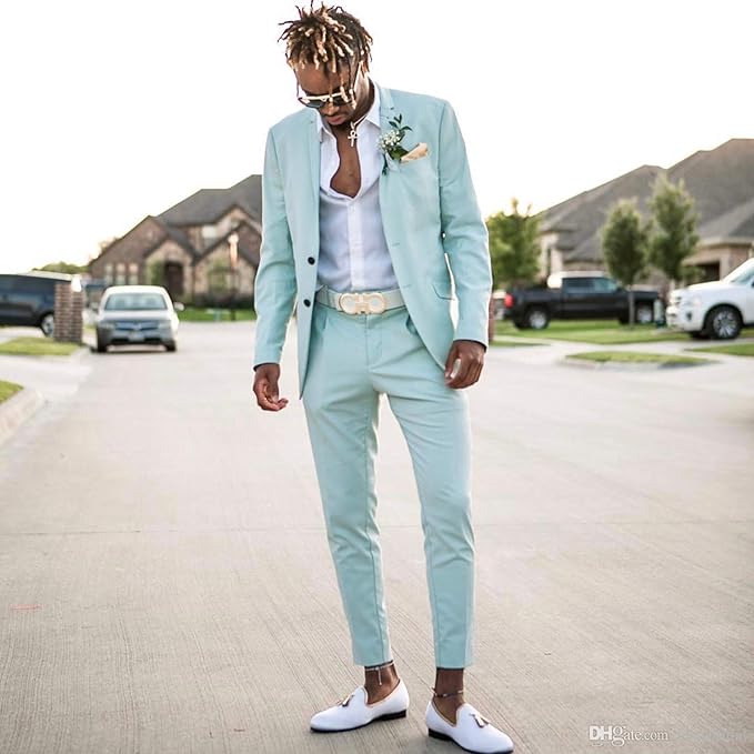 turtleneck suit prom