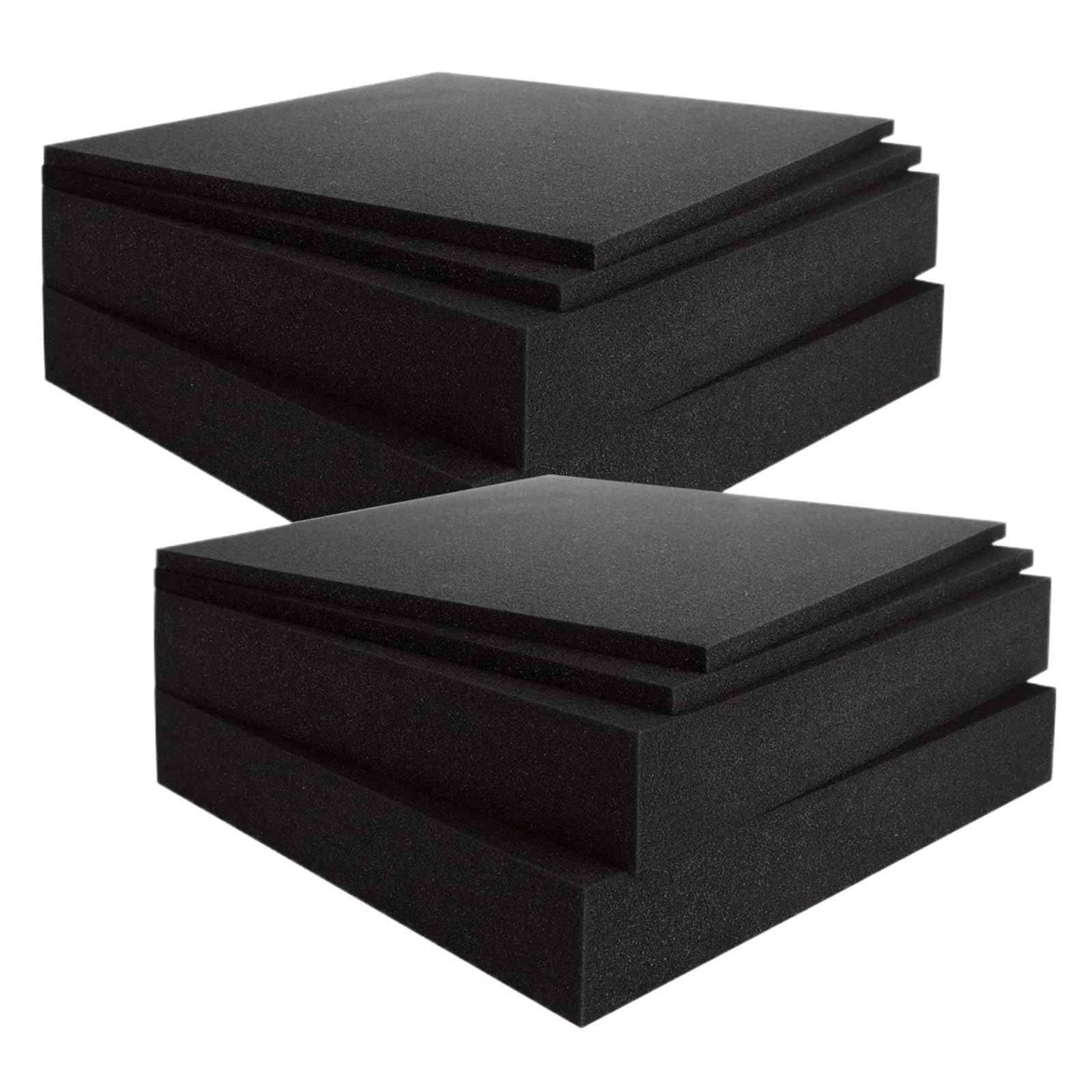 Filtro de algodón bioquímico para acuario, purificación del agua, material filtrante para acuario, esponja negra, para estanque, bio-media recortable (50 x 50 x 5 cm, 15 PPI extra coarse)
