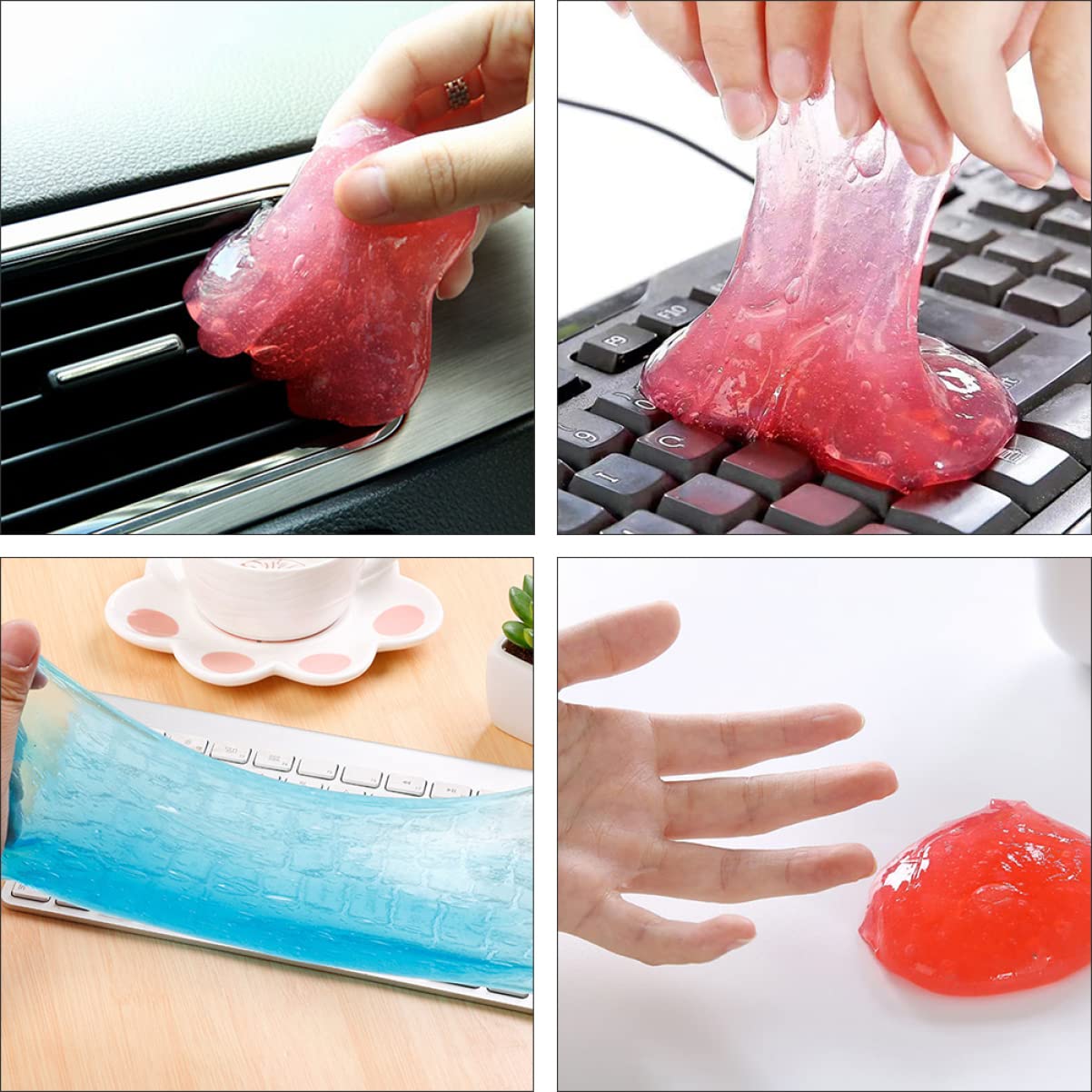 20 Stück Reinigungsgel aus Gel für Fahrzeugaufbereitung und Detailreinigung