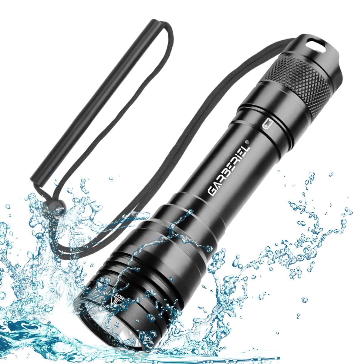 Buy Garberiel 1000 Lumens Scuba Diving Flashlight with Power Source