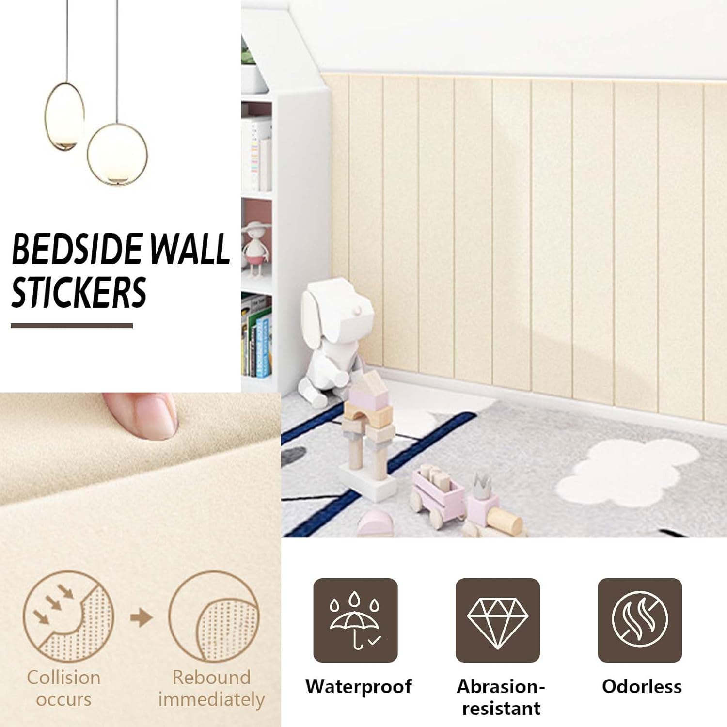 SkyFace 3D Autoadesivo Pannelli Imbottiti per Pareti Bambini DIY Tagliabile Pannello Imbottito, Testiera Cuscino da Parete Letto Spugna Sddensata Parete Letto Decorativi (giallo, 20 x 200 cm SkyFace 3D Autoadesivo Pannelli Imbottiti per Pareti Bambini DIY Tagliabile Pannello Imbottito, Testiera Cuscino da Parete Letto Spugna Sddensata Parete Letto Decorativi (giallo, 20 x 200 cm