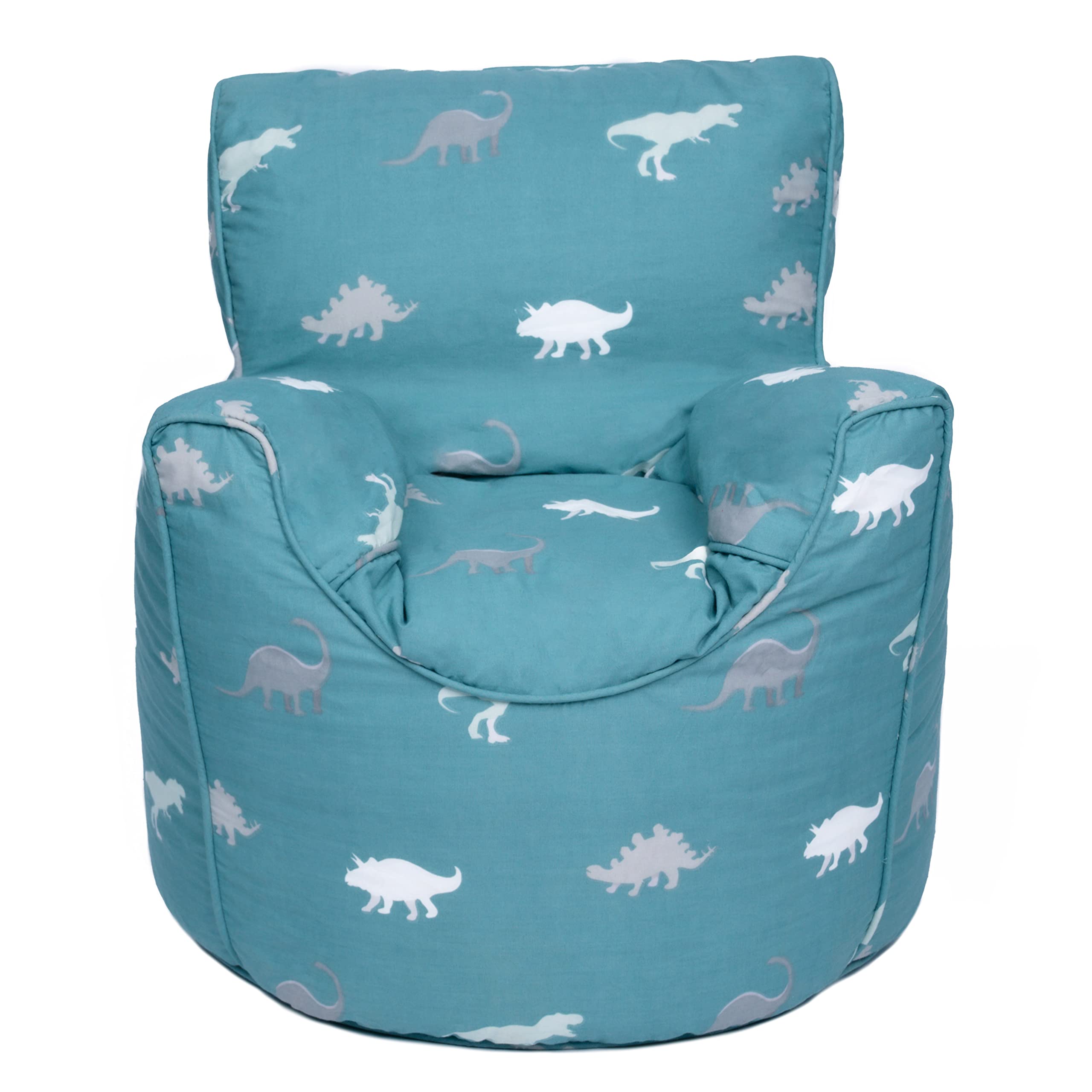 Ready Steady Bed Poltrona per bambini, pouf, comoda mobilia per bambini, morbida e sicura per bambini, per sala giochi, sedia ergonomica (Rex)