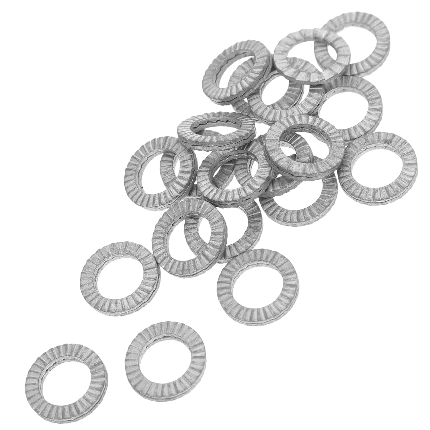 Zerodeko 20pcs Secure Fastening Lock Washers Pcswedge Washers Industrial Grade for Bolts