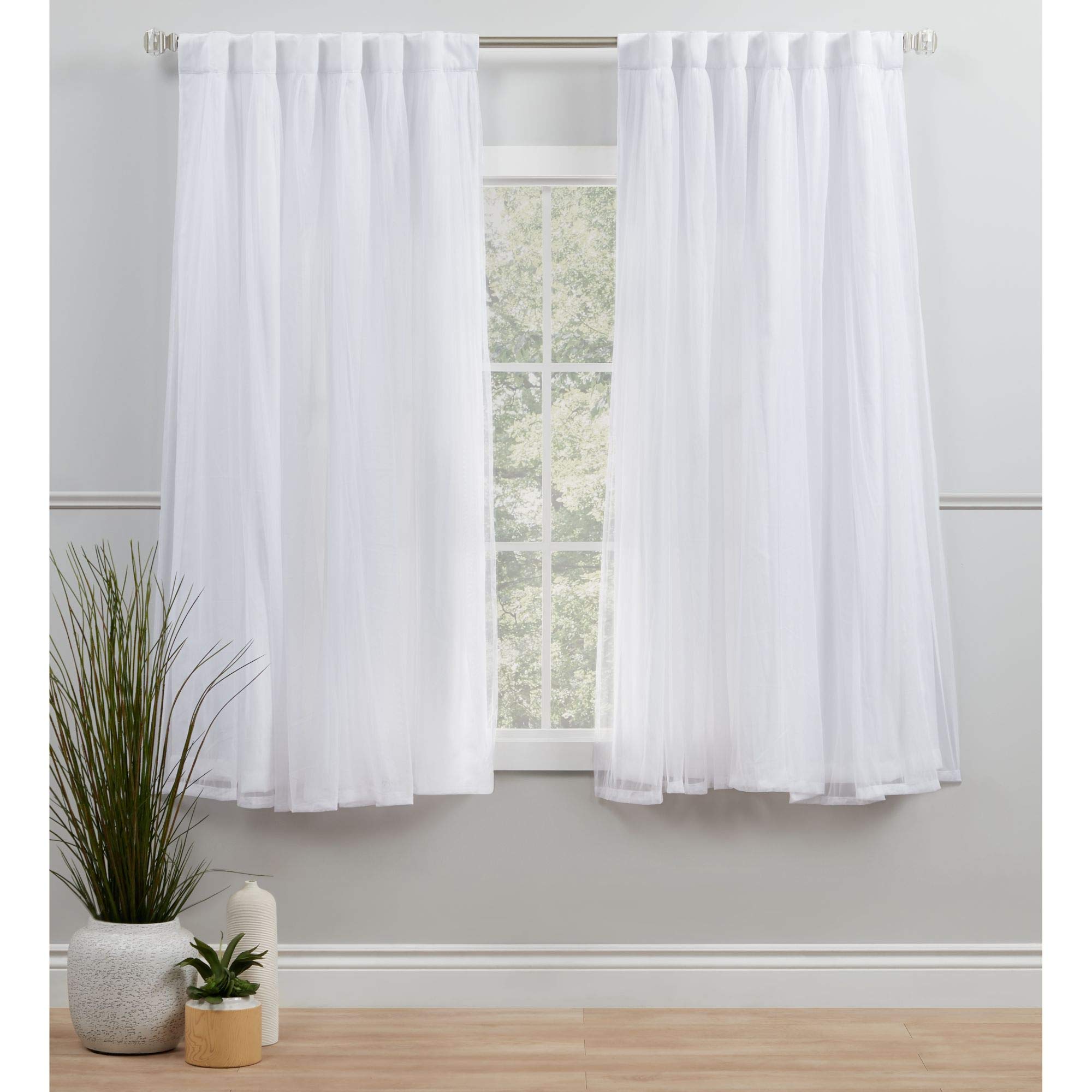 Exclusive Home Catarina - Tende multistrato, oscuranti e trasparenti, 132 x 160 cm, confezione da 2