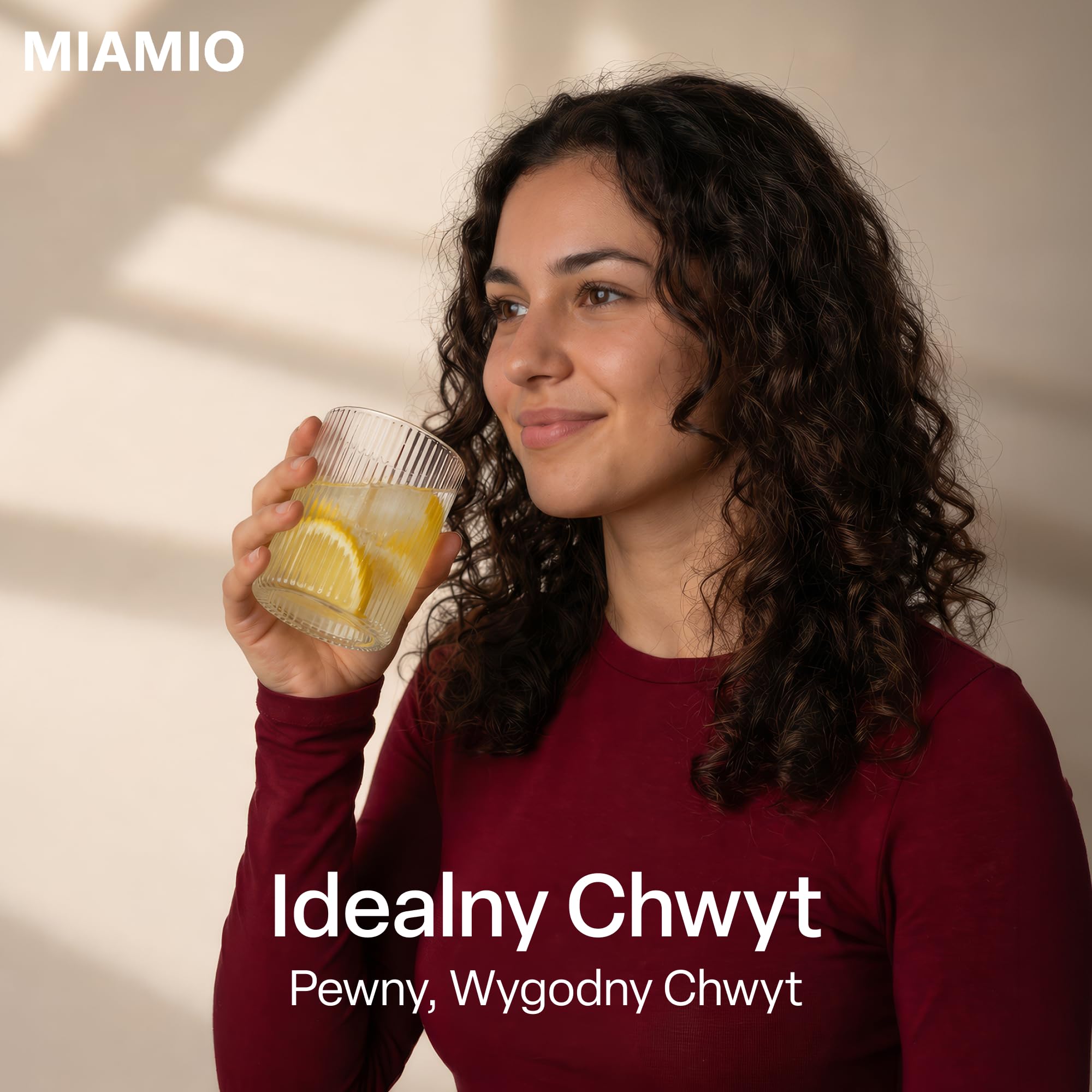 MIAMIO - Zestaw 12 szklanek do wody - Senita (280 ml) na co dzień | Szklanki ze szkła do wody, soku, matchy i koktajli, zestaw 12 sztuk do codziennego użytku w domu - można myć w zmywarce