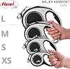 flexi – New Comfort Band Retractable Cord – 5 Metres Long for Dogs up to 25 kg – Black – 1 Piece