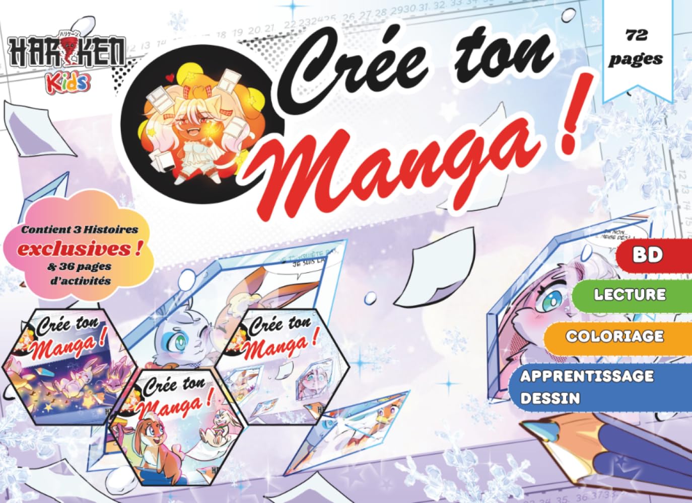 Crée ton manga ! Les carottes arc-en-ciel