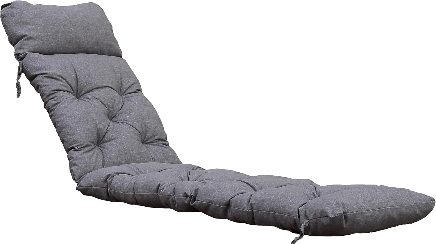 Chicreat Cojín para tumbona, 195 × 49 cm, gris claro