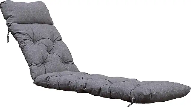 Coussin pour Chaise Longue Gris Clair 195x49 cm - Confort Extérieur
