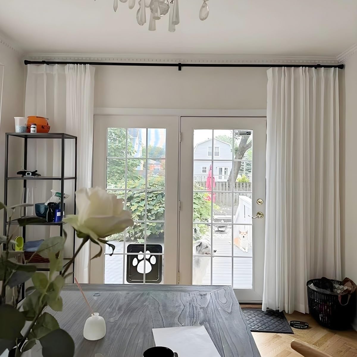 Roman Curtain Rod Decorative Curtain Track for Bedroom Wall/Ceiling Mount Aluminum Curtain Rail 1-Layer 5.0m Gray - Ideal for Living Room Kitchen and Bedroom Decor