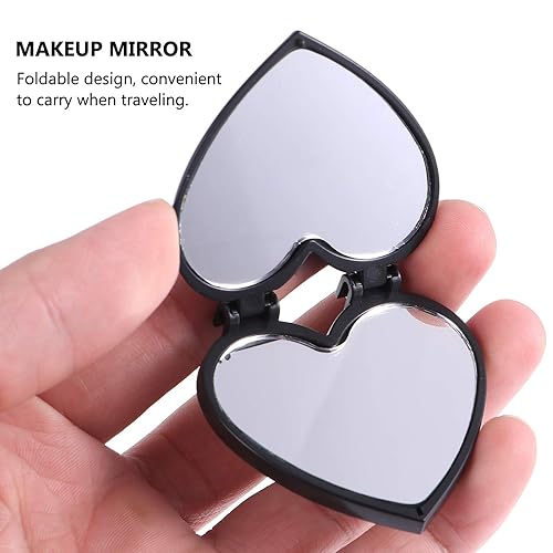 Miniatura 5 de 20pcs Mini Maquillaje Espejos De Bolsillo En Forma De Corazón Espejos Portátil Plegables Espejos