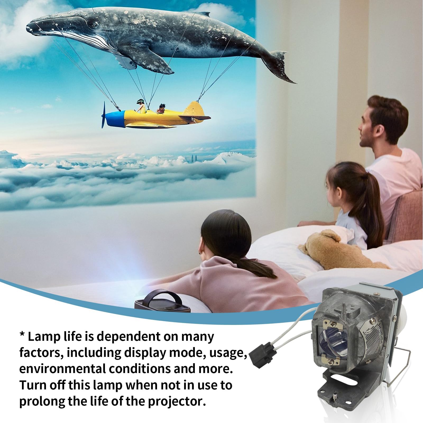 SP.7C601GC01/BL-FU220E/BL-FU200D/SP.7D101GC01 Lámpara de Repuesto con Carcasa para Proyector Compatible con OPTOMA EH330UST GT5600 HD30UST HD31UST HD35UST W35UST 40UST X 330UST X340UST