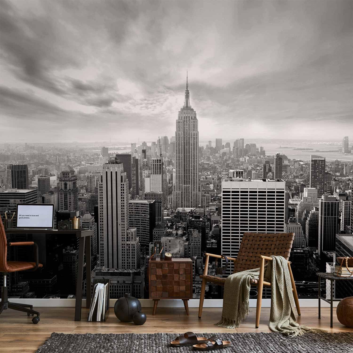 Carta da Parati Moderna per Soggiorno, New York, 400x280 cm | Fotomurali in TNT, Decorazione da Muro XXL, Carte da Parati Moderne, Produzione Europea