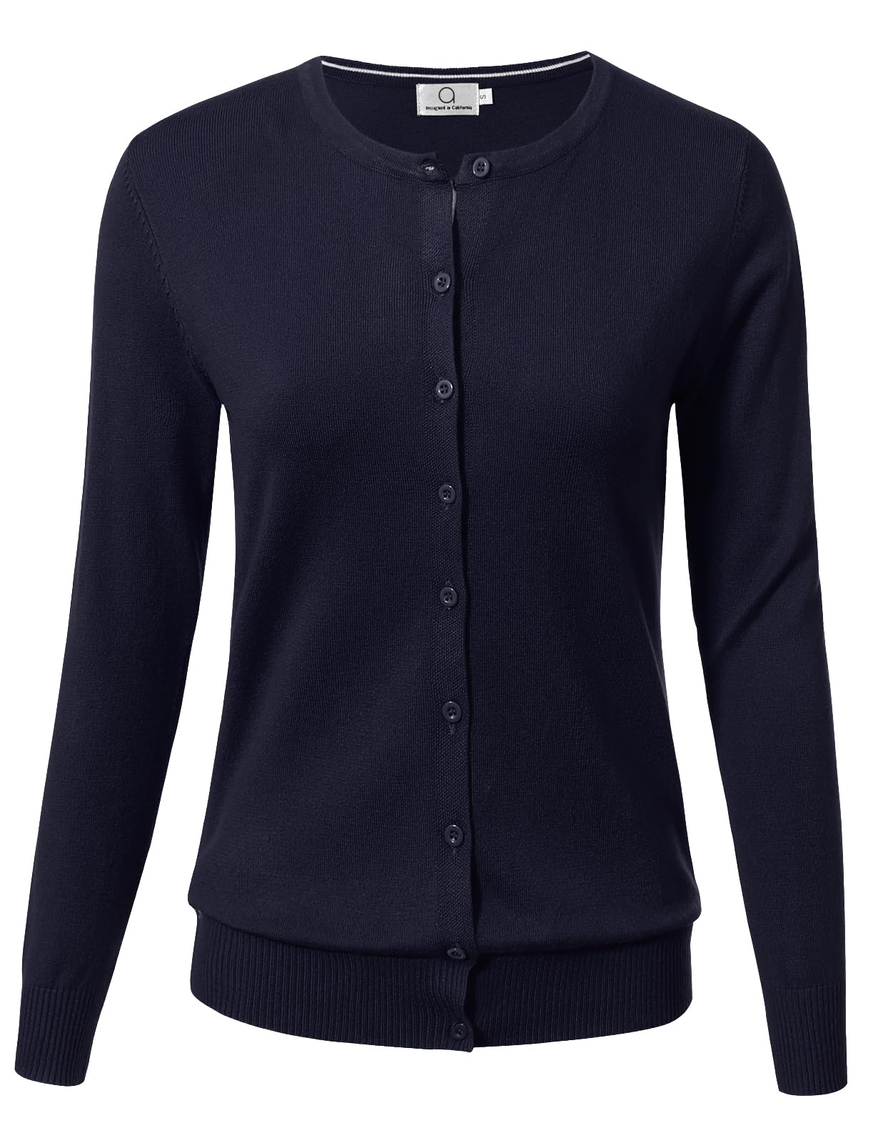 Allsense Women's Long-Sleeve Crewneck Cardigan