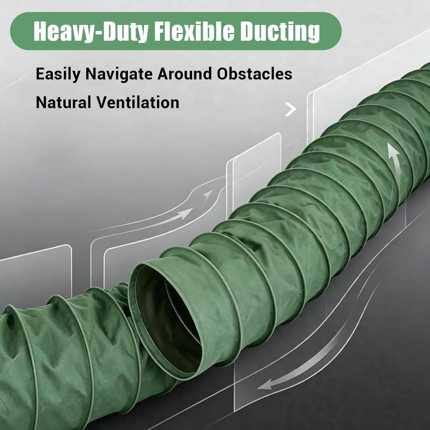 Manguera Flexible Para Conductos, Tubo De Escape De Ventilación HVAC 285mm