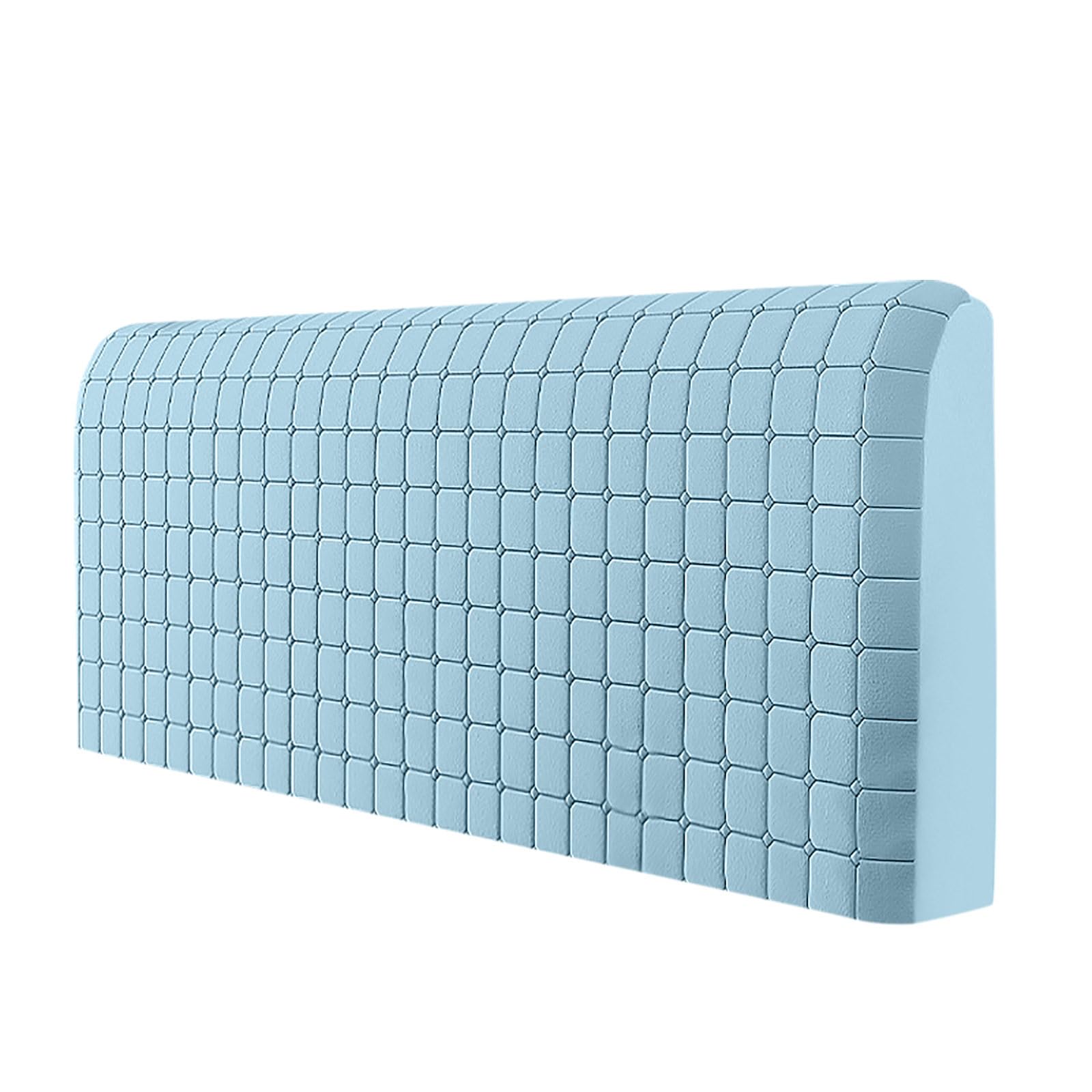 Rénover un meuble usé avec la housse de tête de lit universelle élastique bleu ciel