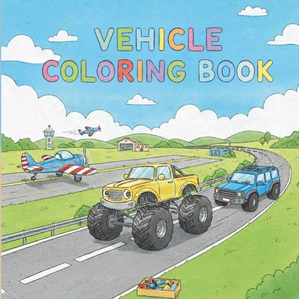 Vehicle Coloring Book: A Collection of Vehicle Illustrations for Coloring, Relaxation, and Creativity